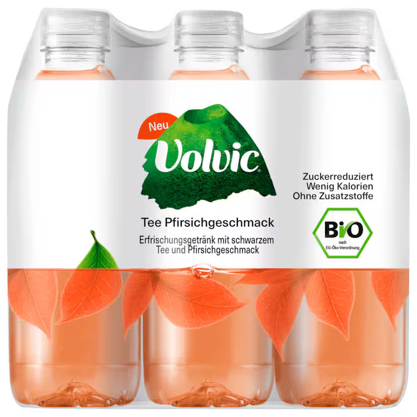 Volvic Tee Pfirsichgeschmack Bio 6x0,75l (EINWEG)