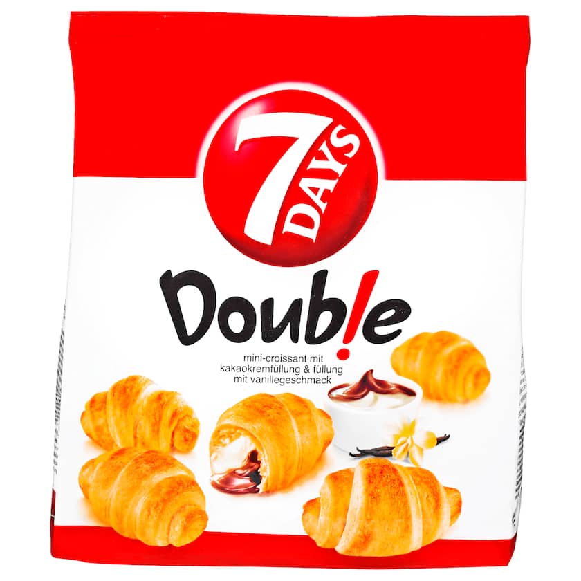 7Days - Mini Double Croissants Kakao & Vanille 185G