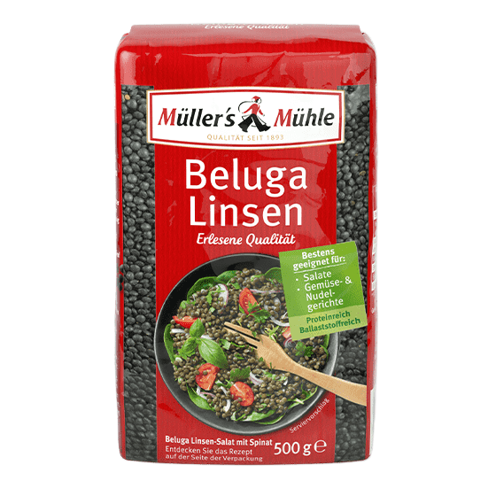 Müllers Mühle Beluga Linsen 500G