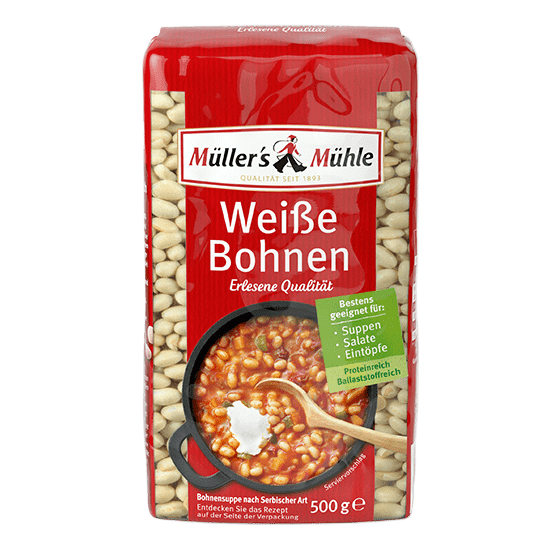 Müllers Mühle Weiße Bohnen 500G