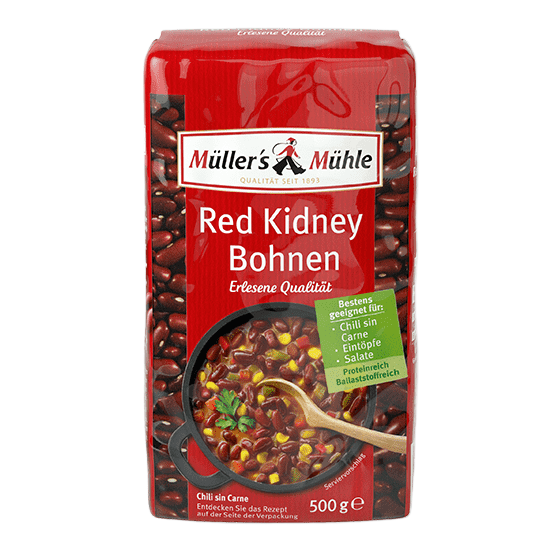 Müller’s Mühle Rote Kidney Bohnen 500G