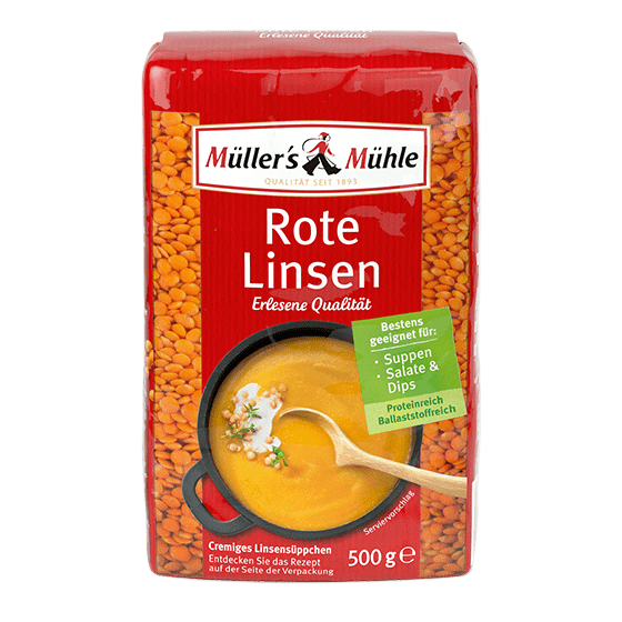 Müllers Mühle Rote Linsen 500G