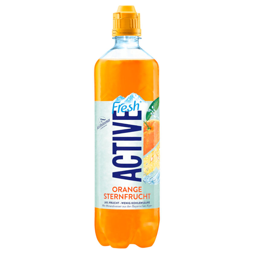 Adelholzener Active Fresh - Orange Sternfrucht - 0,75L