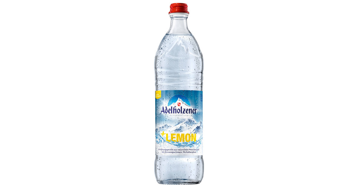Adelholzener Mineralwasser + Lemon 0,75 l (Glasflasche)