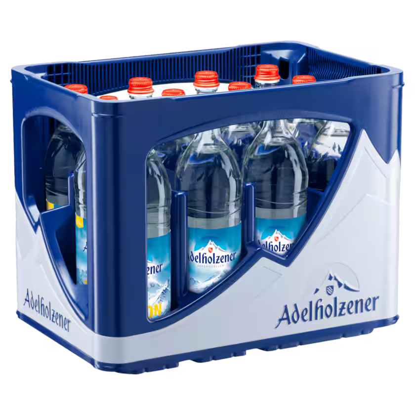 Adelholzener Mineralwasser + Lemon Kasten 12 x 0,75 l Glas