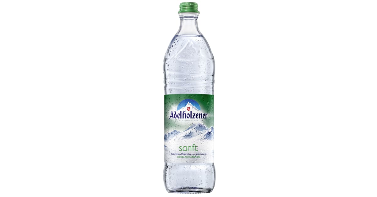 Adelholzener Mineralwasser Sanft 0,75 l (Glasflasche)
