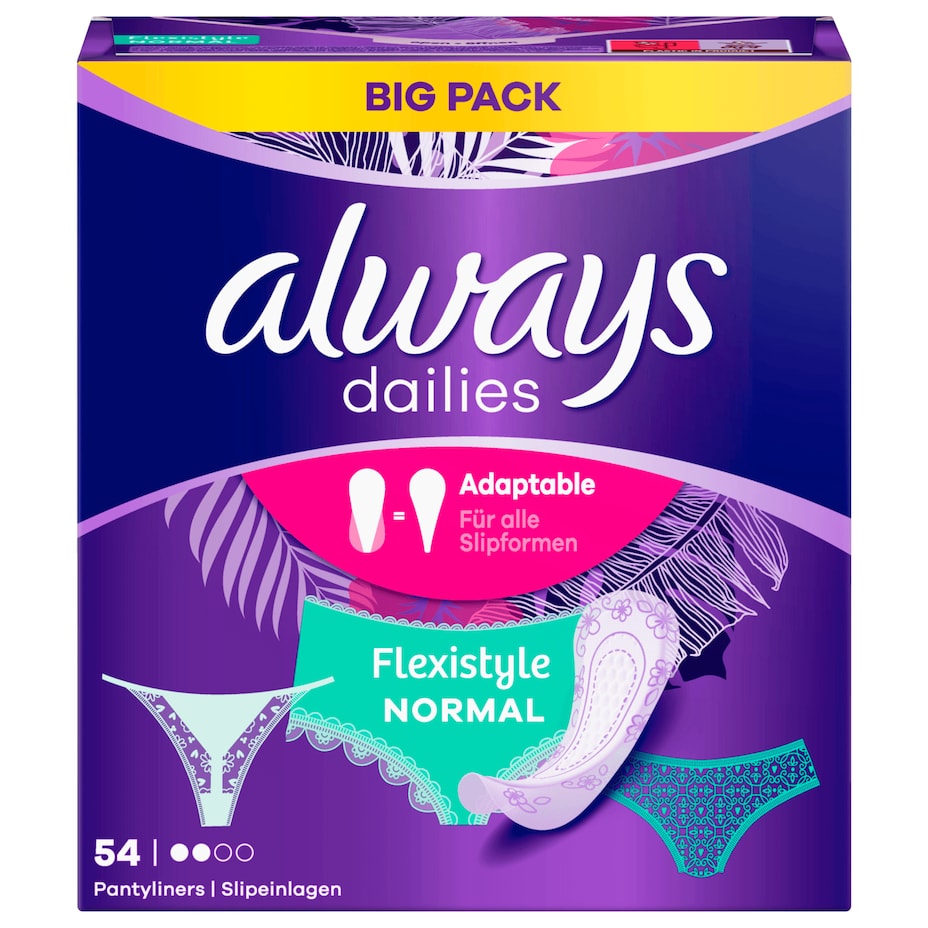 Always Daily Fresh Slipeinlagen - Normal - Big Pack - 54ST