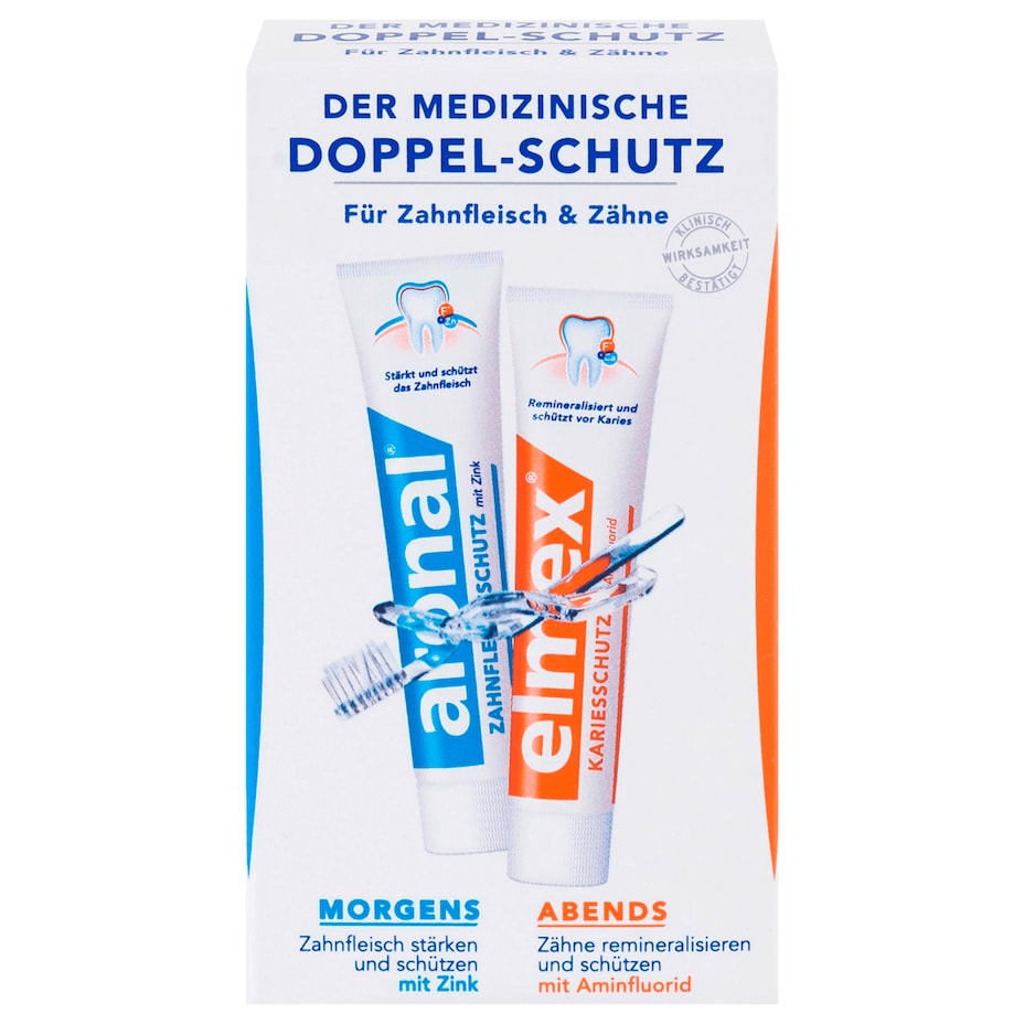 Aronal & Elmex - Zahnpasta - Doppelpack - 2X75ML