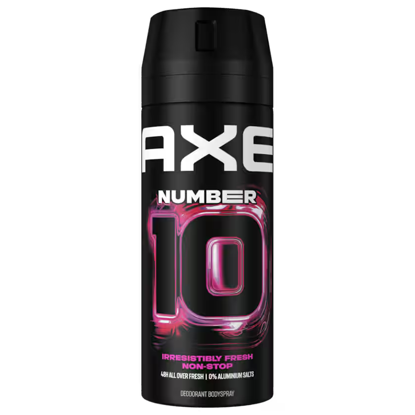 Axe Deospray Number 10 ohne Aluminiumsalze - 150ml
