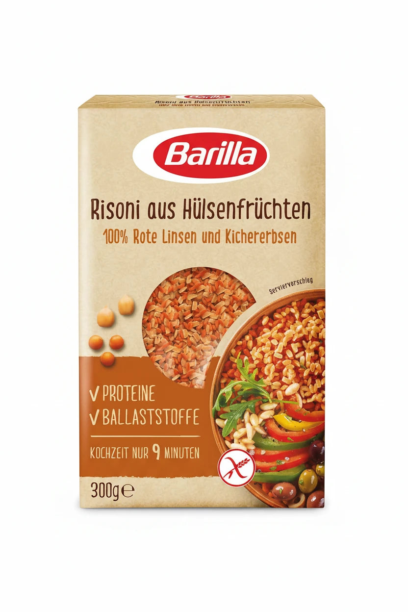 BARILLA RISONI ROTE LINSEN UND KICHERERBSEN 300G