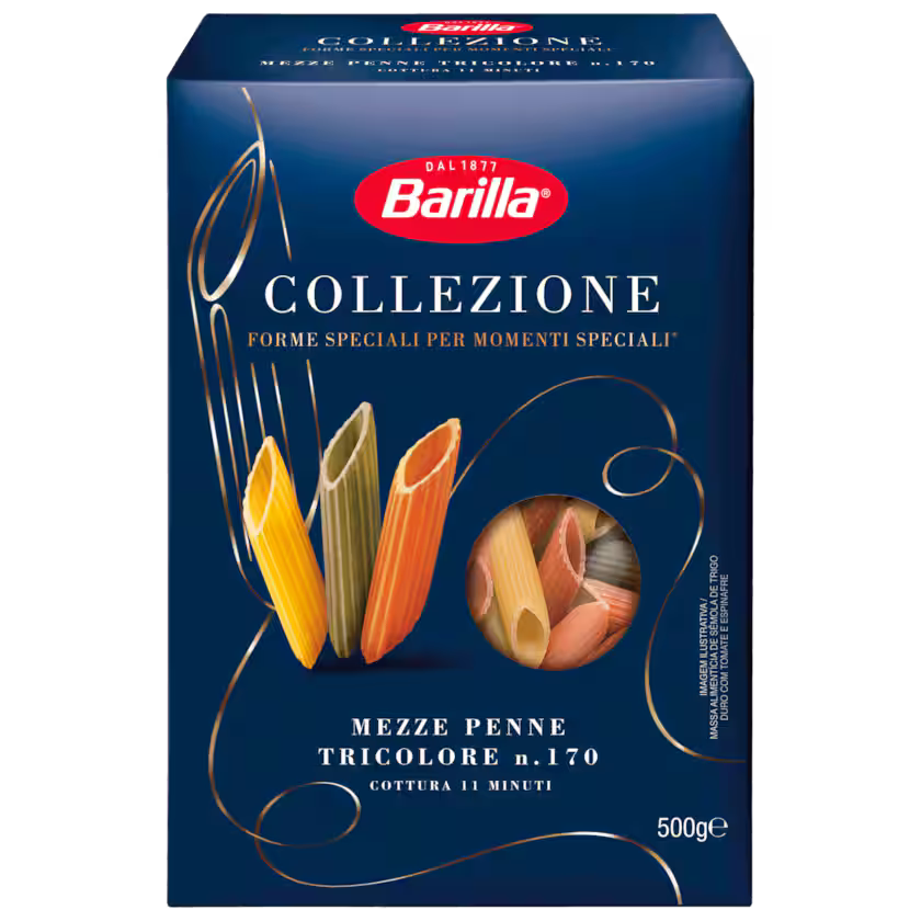 Barilla Collezione Mezze Penne Tricolore Nr.170 500g