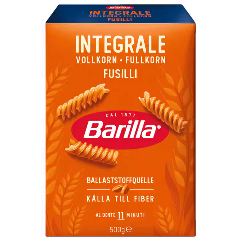 Barilla Integrale Vollkorn Fusilli 500g