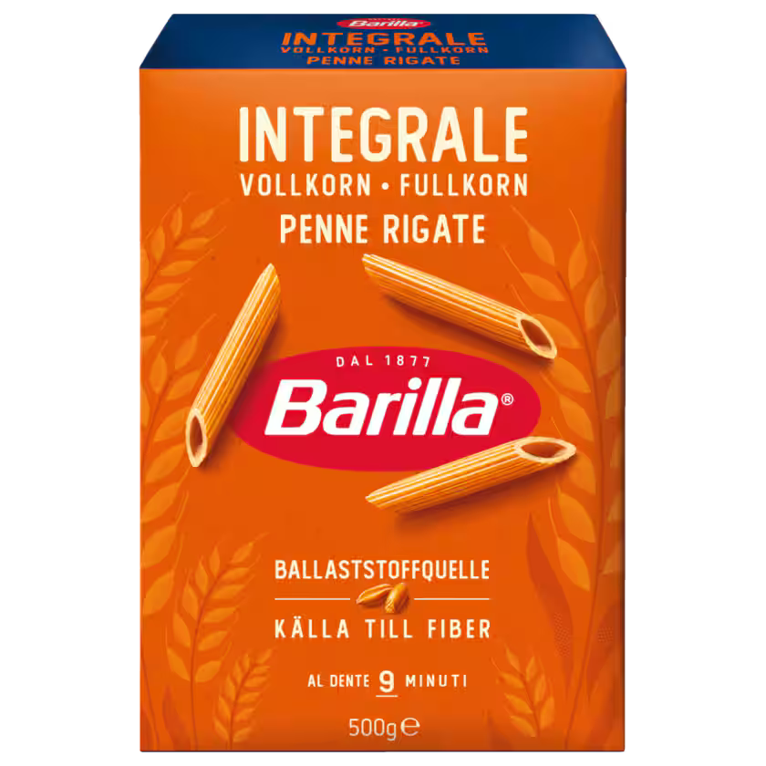 Barilla Integrale Vollkorn Penne Rigate 500g