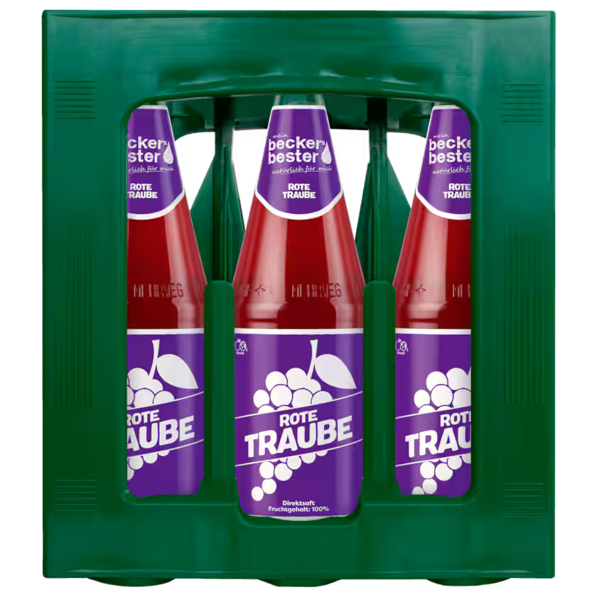 Becker's Bester rote Traube Direktsaft 6x1l (MEHRWEG)