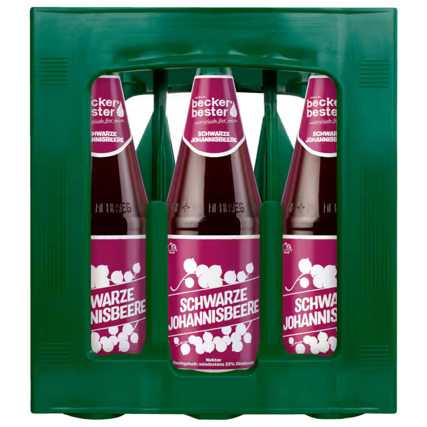 Beckers Bester schwarzer Johannisbeer Nektar 6x1l (MEHRWEG)