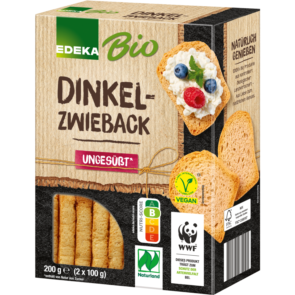 Bio EDEKA Dinkel Zwieback 200g