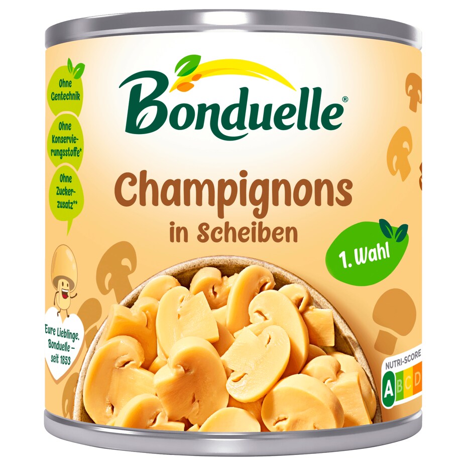 Bonduelle - Champignons in Scheiben 1. Wahl - 200G