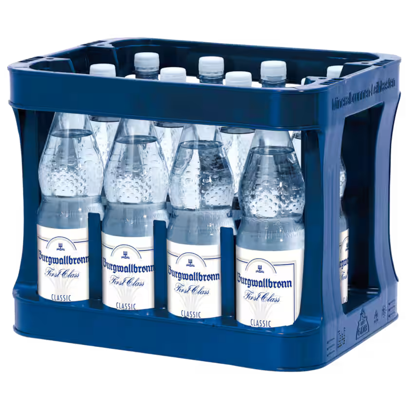 Burgwallbronn Mineralwasser First Class Quelle 12x1l (MEHRWEG)