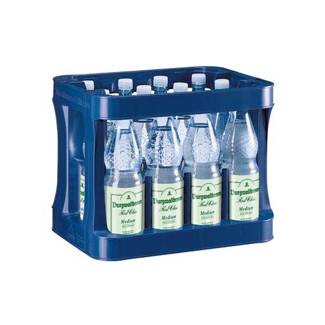 Burgwallbronn Mineralwasser Medium Kasten 12 x 1 l PET