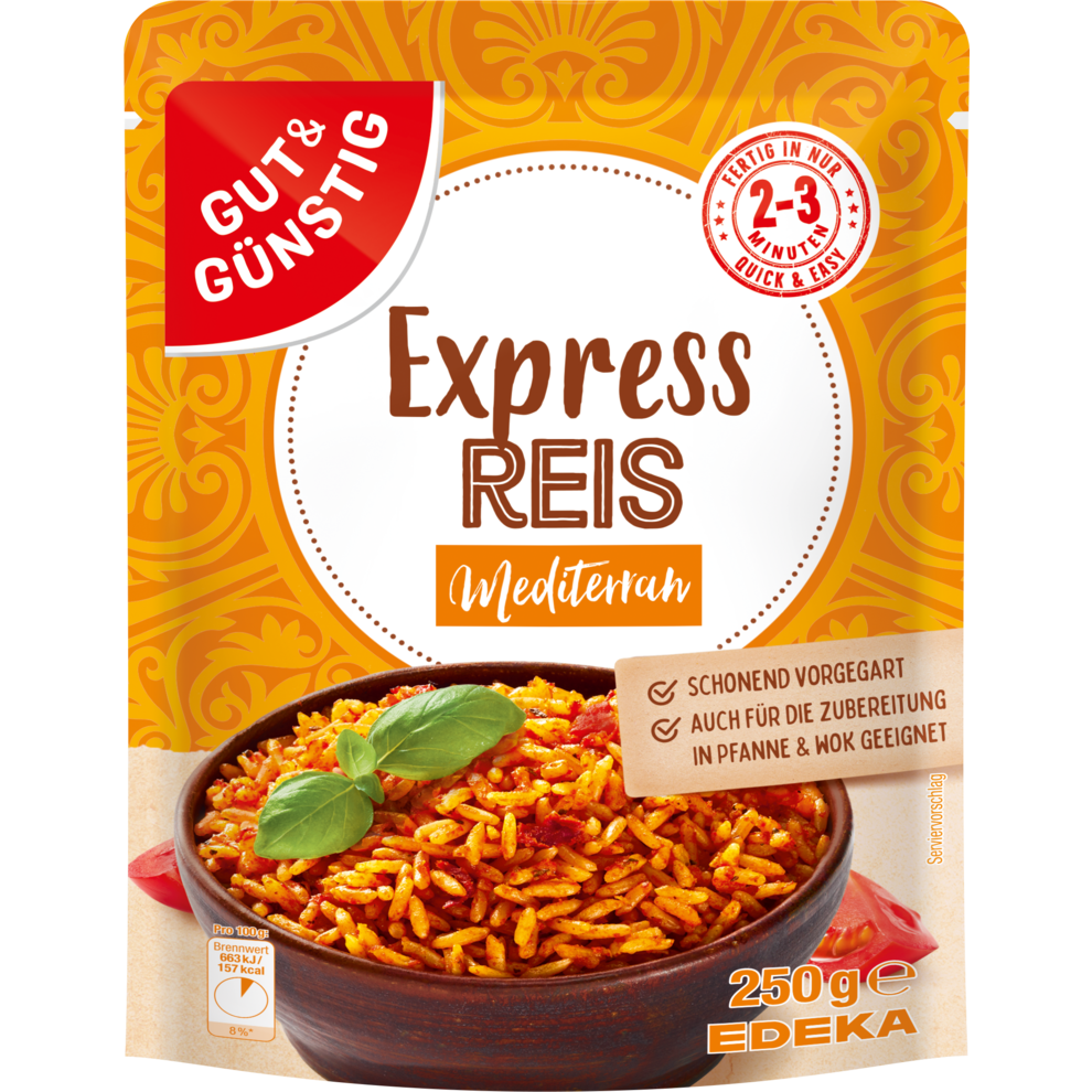 Gut & Günstig Express Reis Mediterran - 250G