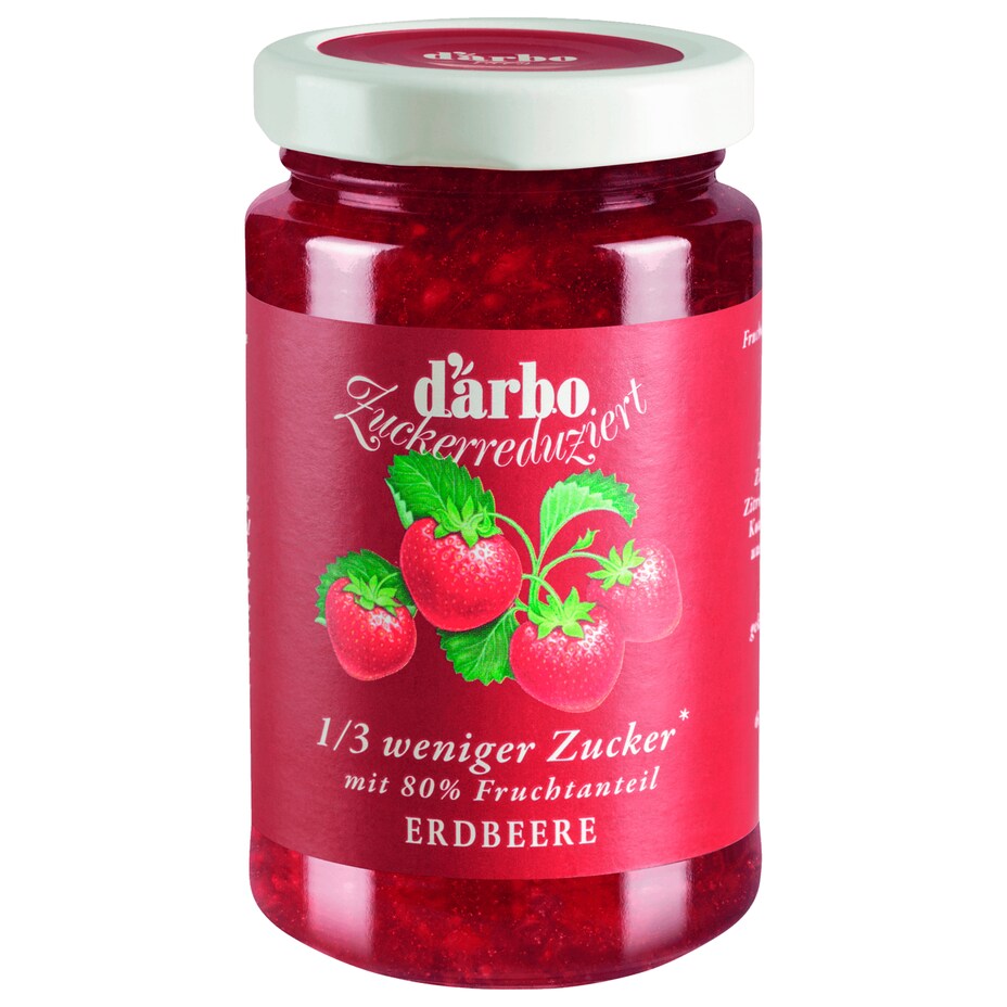 D'arbo Zuckerreduziert - Erdbeere Fruchtaufstrich 250G