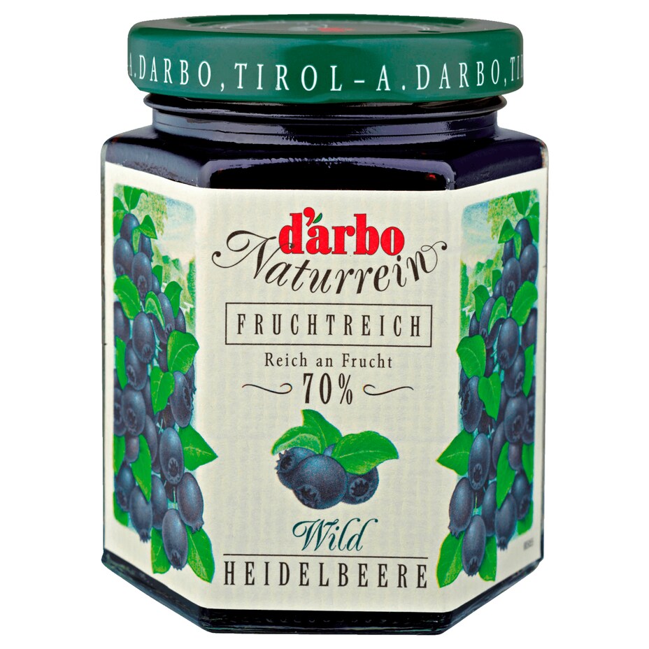 D'arbo Naturrein -  Wild-Heidelbeere Fruchtaufstrich 200G