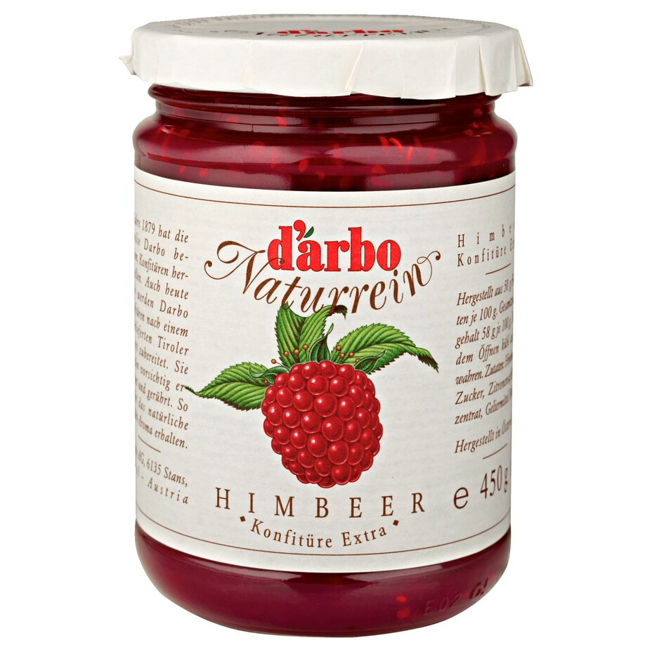 D'arbo Naturrein - Himbeer Konfitüre Extra 450G