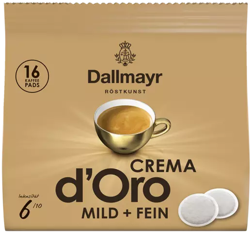 Dallmayr Crema d'Oro Mild + Fein - 16 Pads