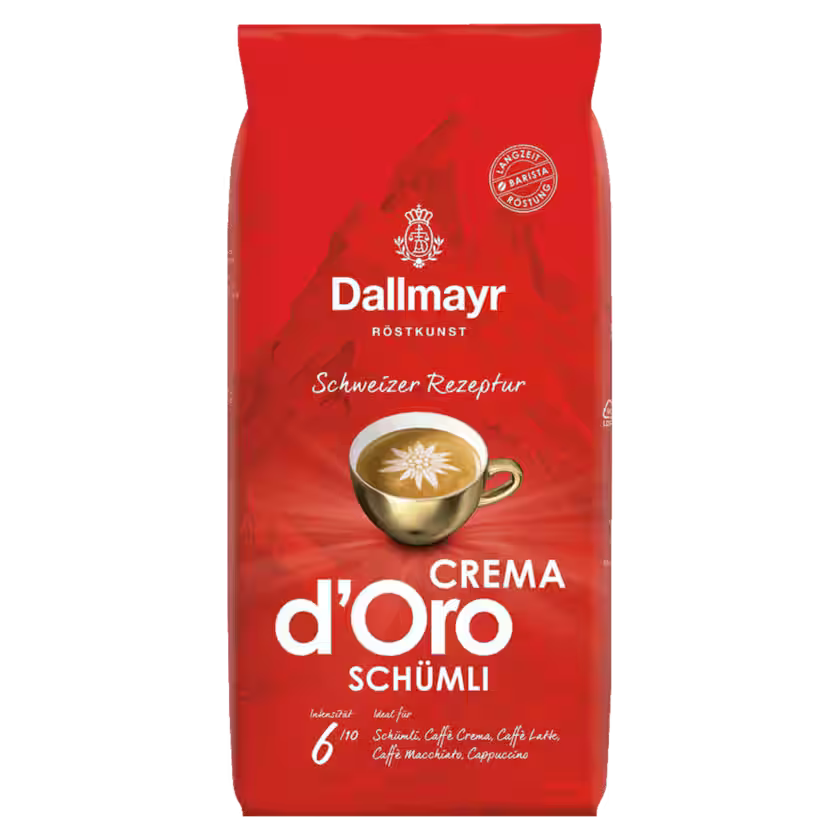Dallmayr Crema d'Oro Schümli Ganze Bohnen 1kg