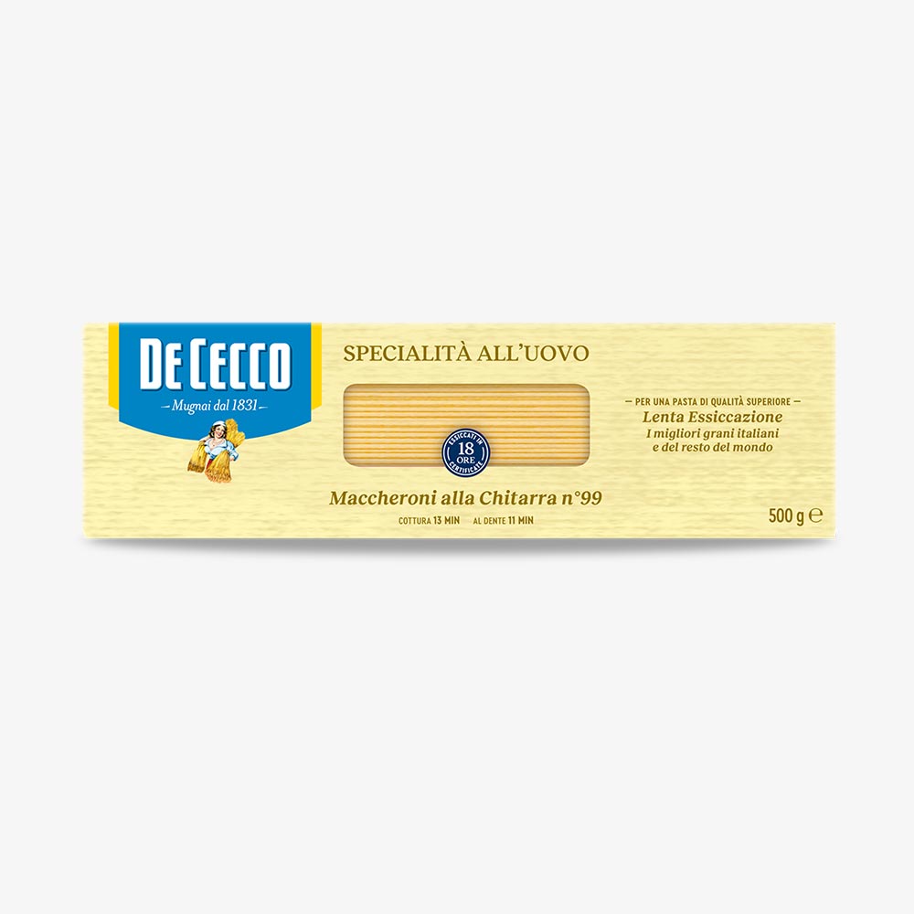 De Cecco Maccheroni alla Chitarra n°99 Specialità all'Uovo - 500g