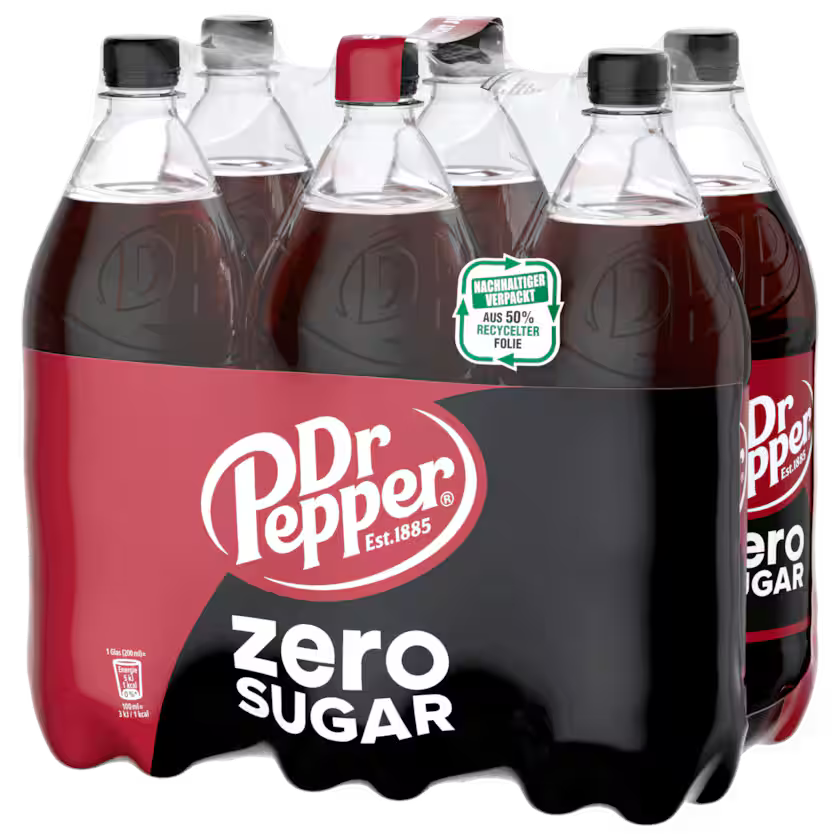 Dr Pepper Cola Zero 6x1,25l (EINWEG)