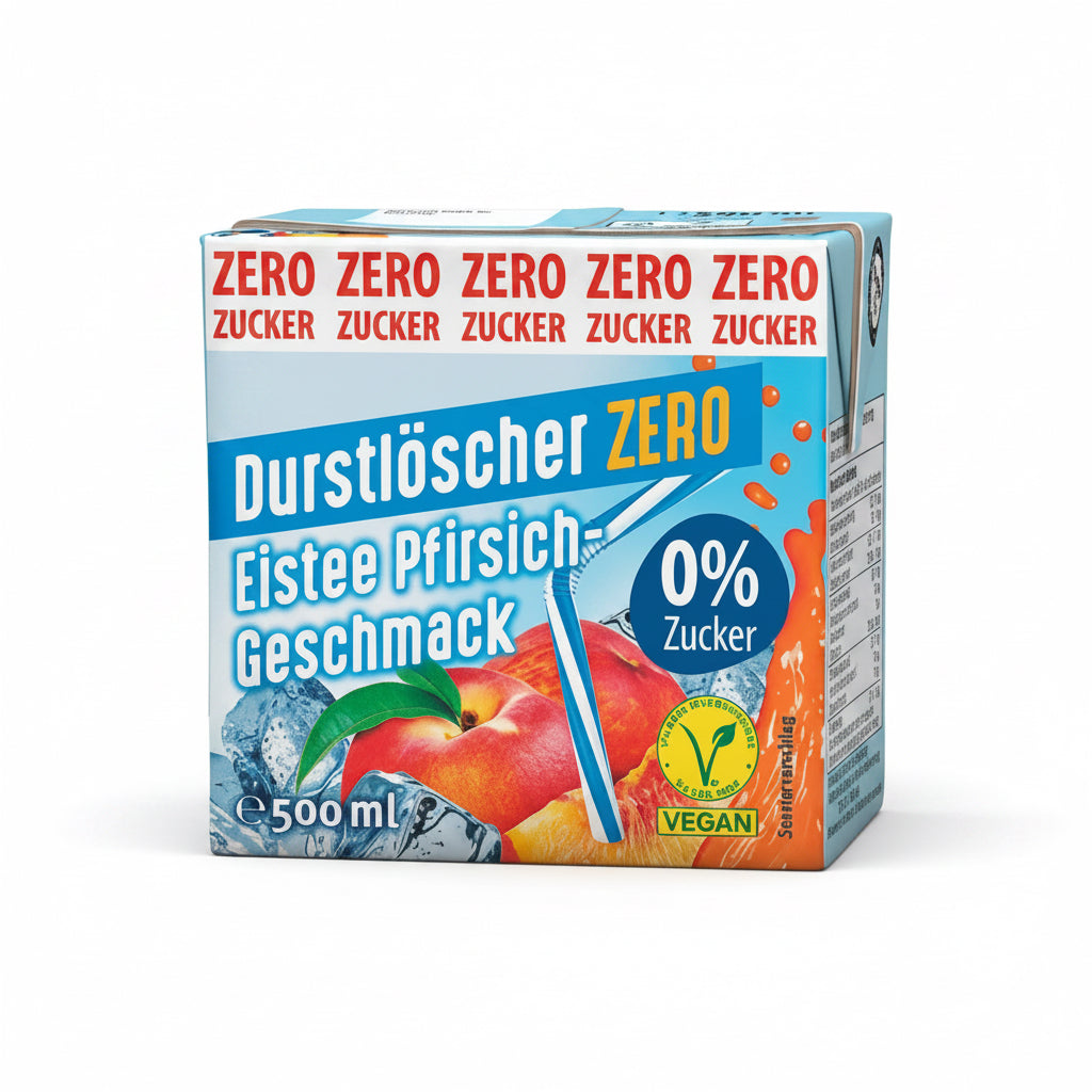 Durstlöscher - Eistee Pfirsich Zero 500ML