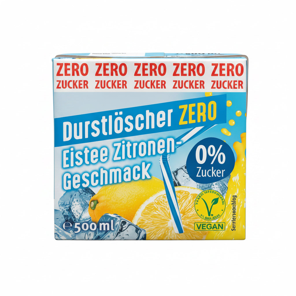Durstlöscher - Eistee Zitrone Zero 500ML