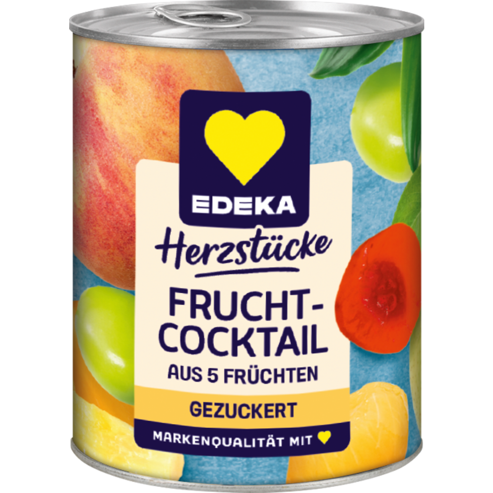 EDEKA - Herzstücke - 5-Fruchtcocktail - gezuckert - 225G