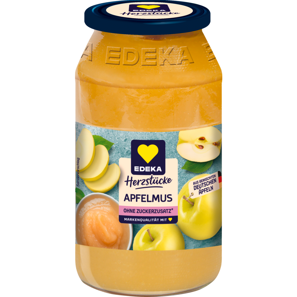 EDEKA Herzstücke - Apfelmus ohne Zuckerzusatz - 710G