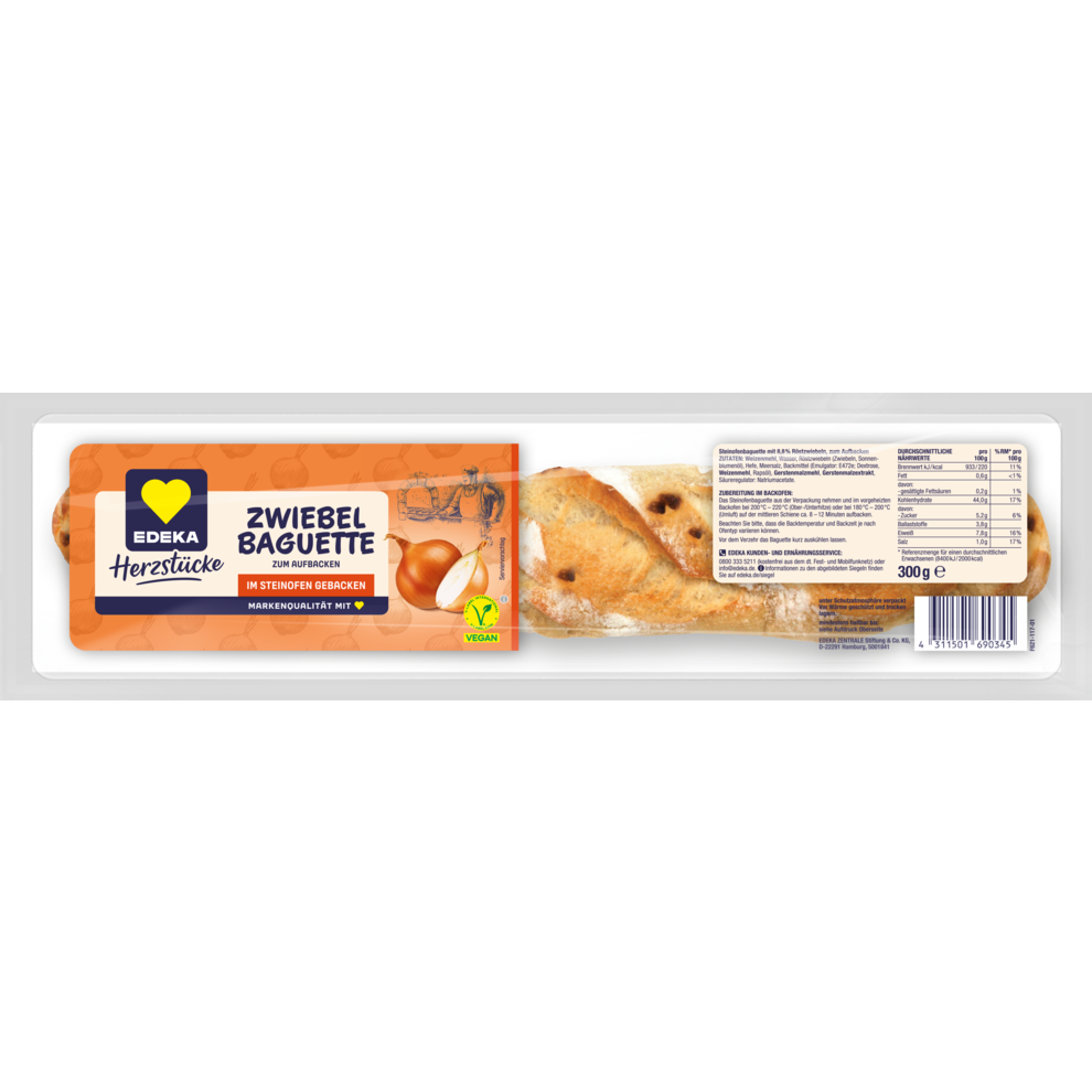 EDEKA Baguetterie Zwiebel 300g