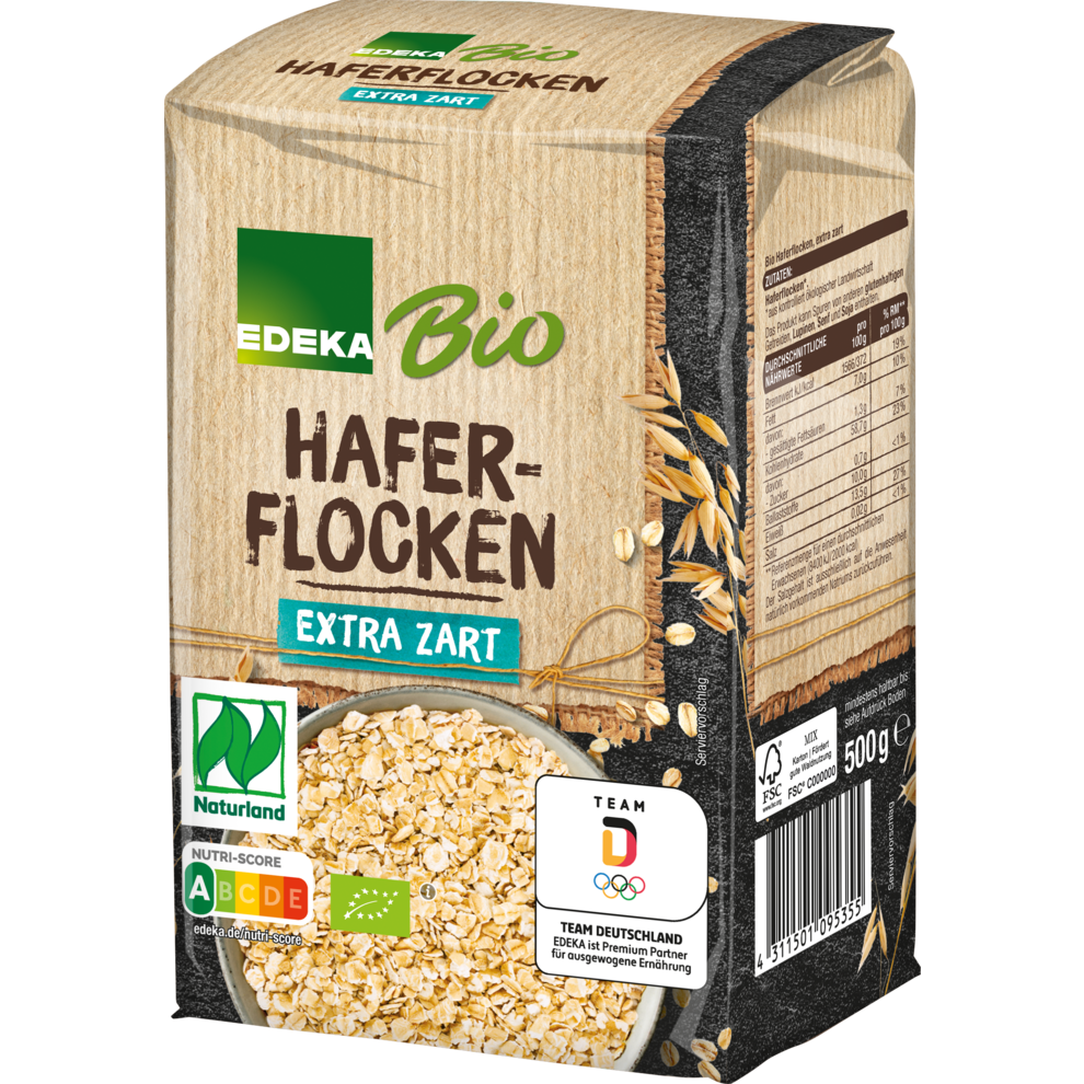 EDEKA Bio Haferflocken zart - 500G