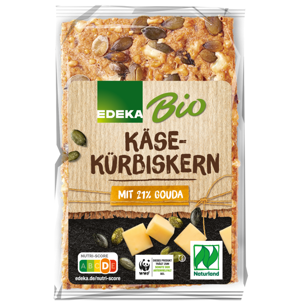 EDEKA Bio Knäckebrot Käse-Kürbiskern - 200g