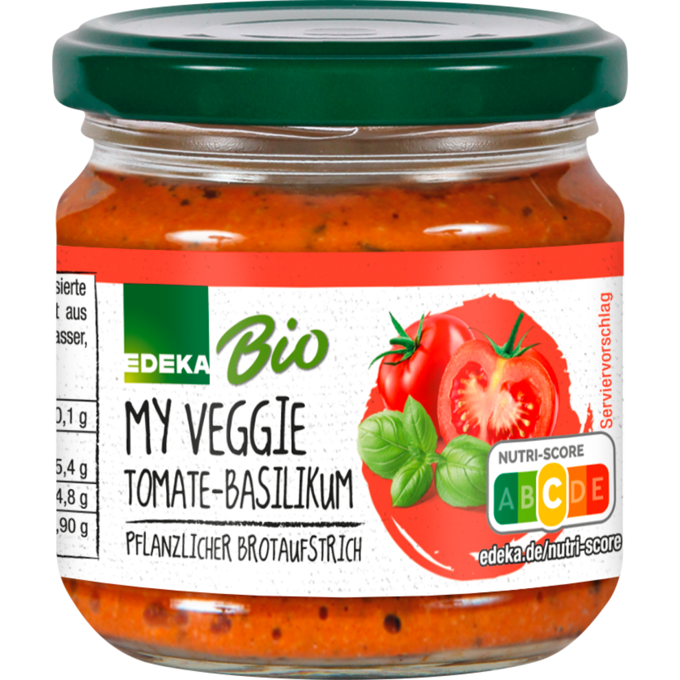 EDEKA Bio My Veggie Brotaufstrich Tomate Basilikum 180G
