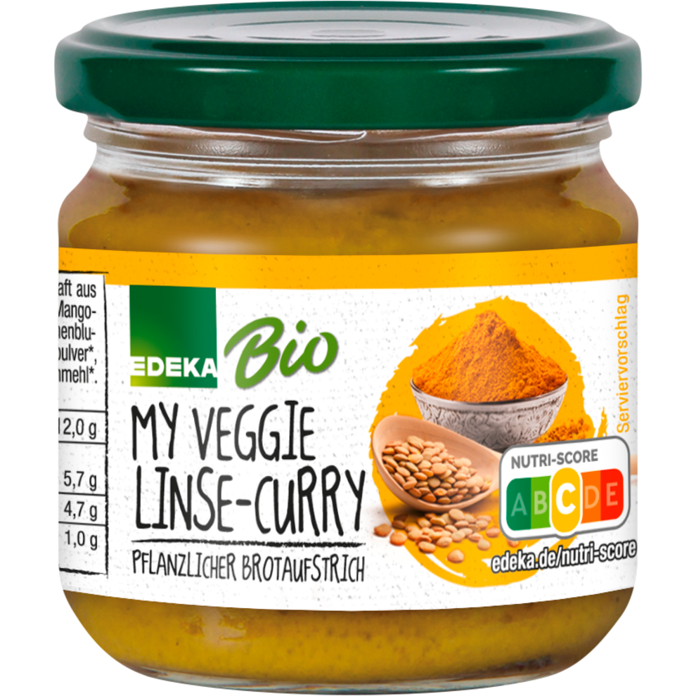 EDEKA Bio My Veggie Streichcreme Linse-Curry 180g
