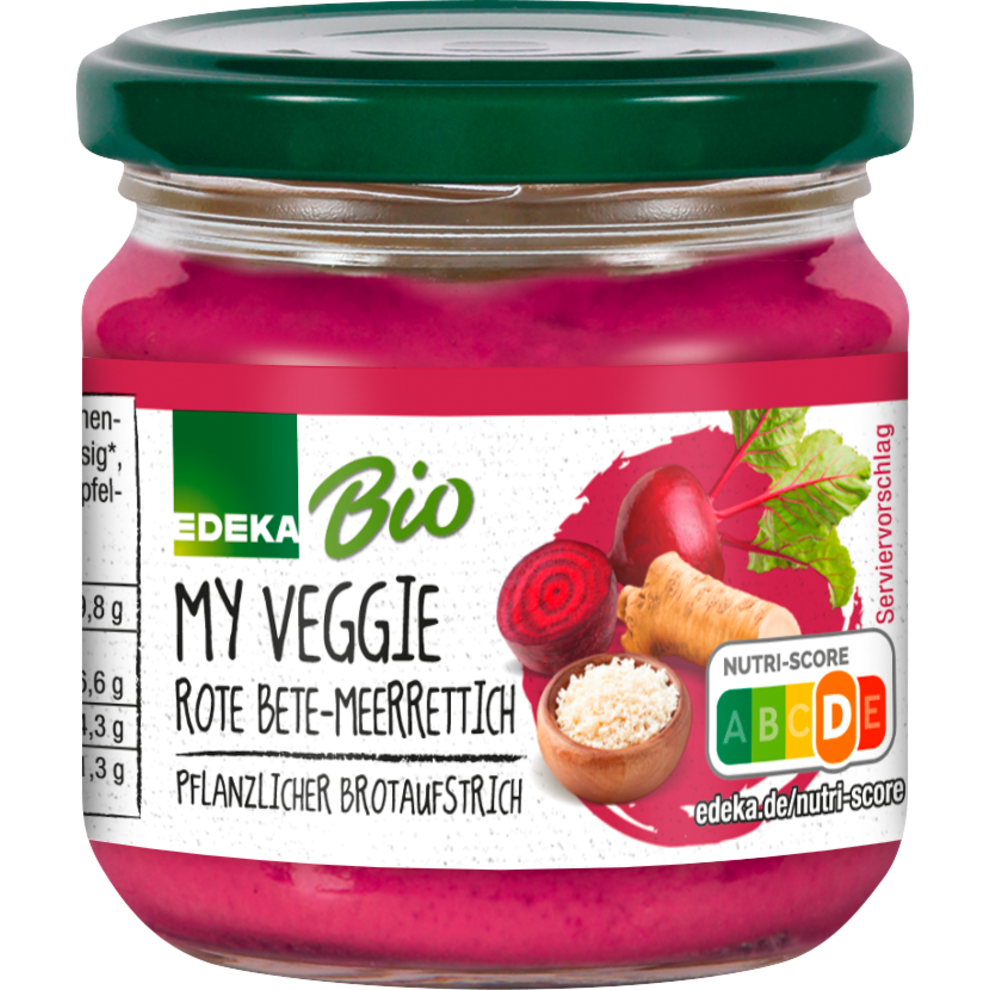 EDEKA Bio My Veggie Streichcreme Rote-Bete-Meerrettich 180g