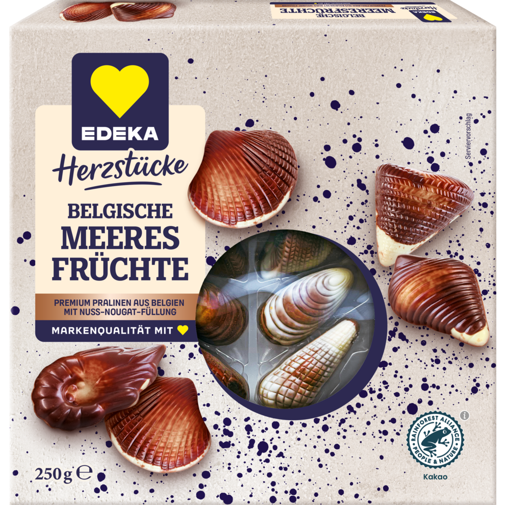 EDEKA Herzstücke Fruits de Mer au chocolat 250G 22ST