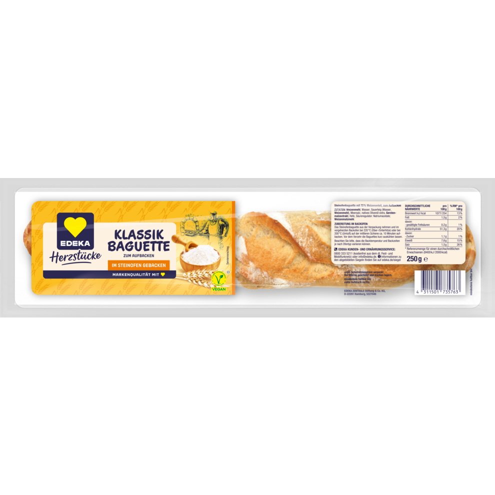 EDEKA Steinofenbaguette 250g