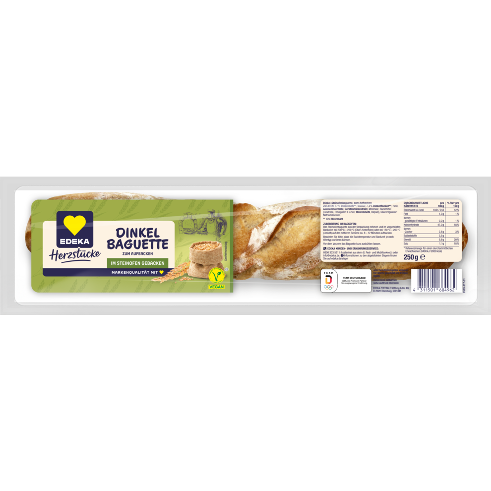 EDEKA Steinofenbaguette Dinkel 250g