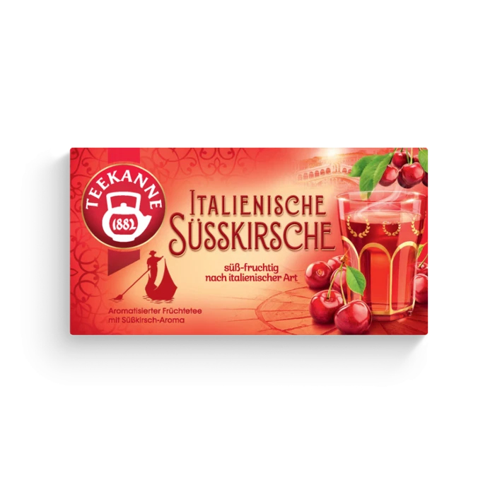 Teekanne Italienische Süsskirsche - 20 Teebeutel