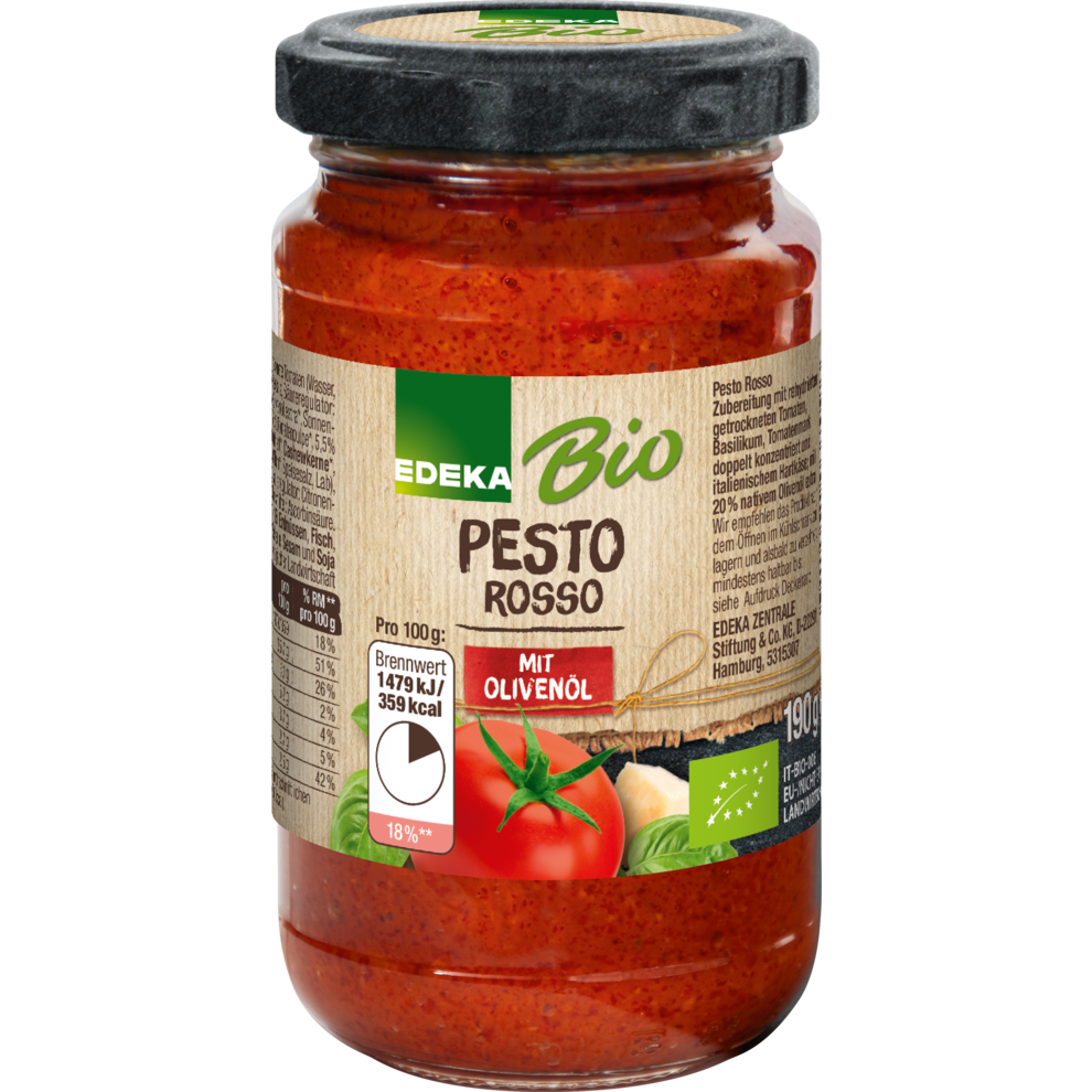 EDEKA Bio Pesto Rosso 190 g