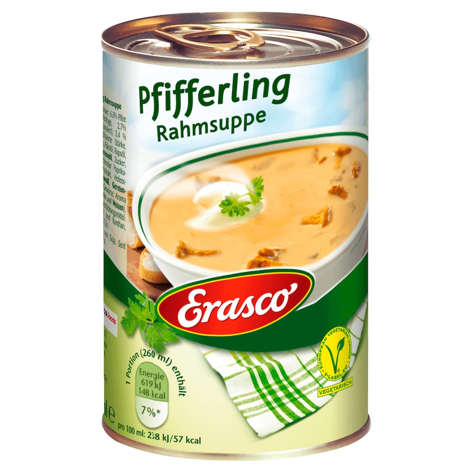 Erasco - Pfifferling Rahmsuppe - 390ML