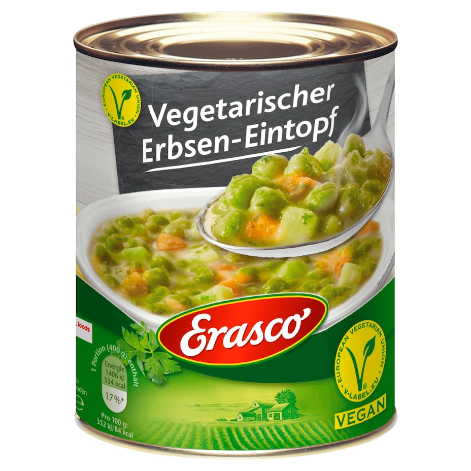 Erasco - Vegetarischer Erbsen-Eintopf - 800G