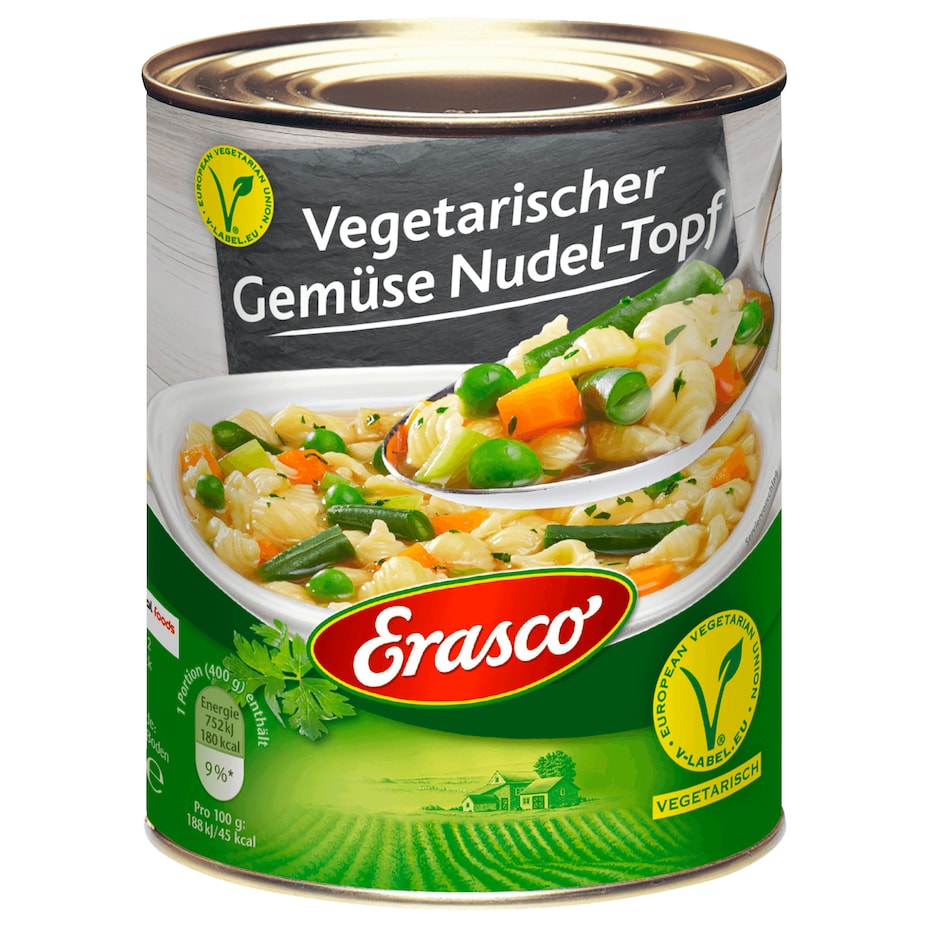 Erasco - Bunter Gemüsetopf mit Nudeln - 800G