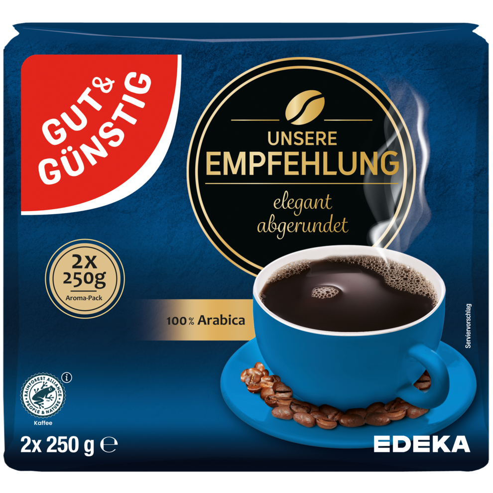 Gut & Günstig Kaffee - gemahlen 2x 250G